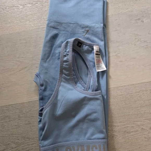 Gymshark Light Blue Activewear Set - Picture 2 of 8
